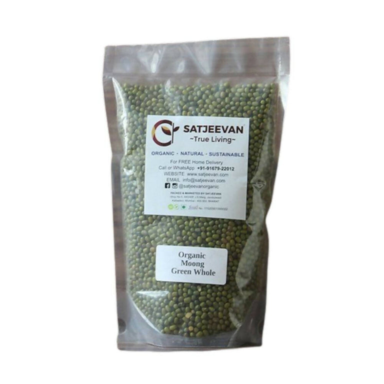 Satjeevan Organic Moong Green Whole - 500 gm