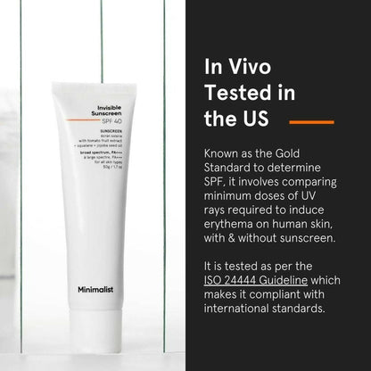 Minimalist Invisible Sunscreen SPF 40+ PA +++ - 50 gm