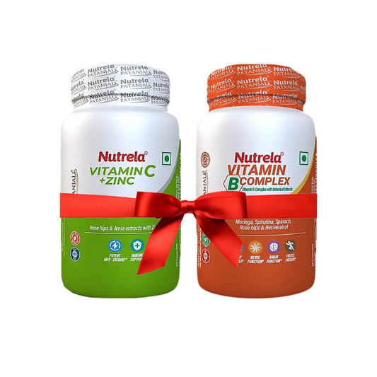 Patanjali Nutrela Vitamin C & Zinc + B-Complex Capsules Combo - combo