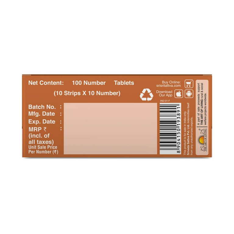 Sri Sri Tattva Hyperstop Tablets - 100 tabs