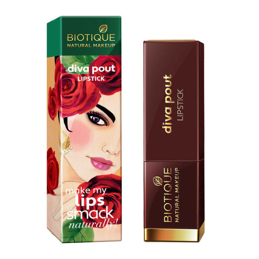 Biotique Diva Pout Lipstick - Red Alert - 4 gm