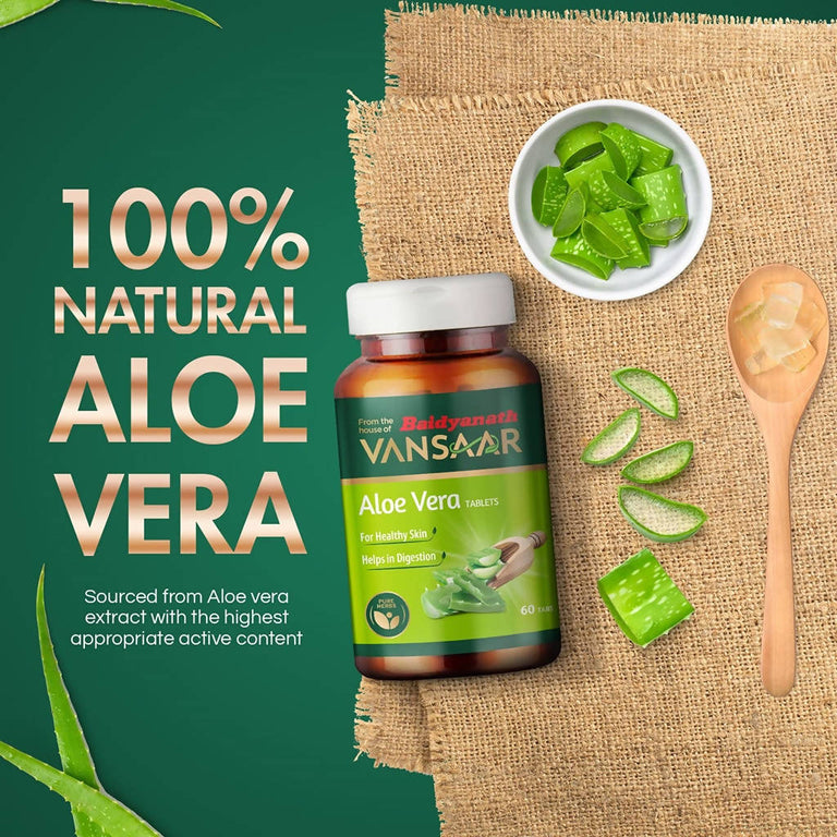 Baidyanath Vansaar Aloe Vera Tablets - 60 Tabs