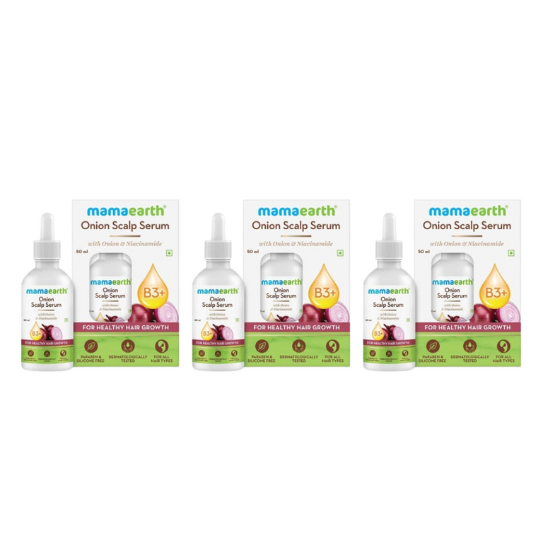 Mamaearth Onion Scalp Serum For Healthy Hair Growth - 50 ml - Pack of 1