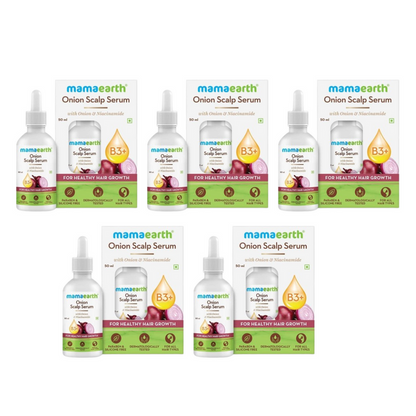 Mamaearth Onion Scalp Serum For Healthy Hair Growth - 50 ml - Pack of 1