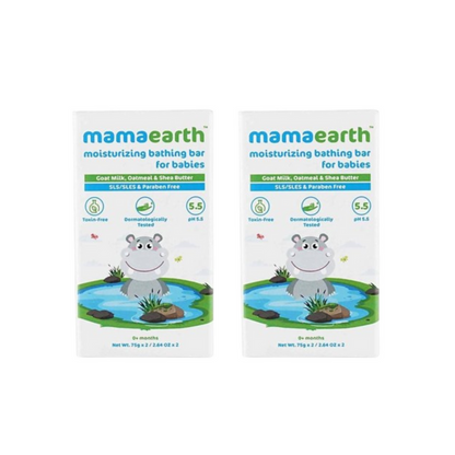 Mamaearth Moisturizing Bathing Bar Soap For Babies - Pack of 2
