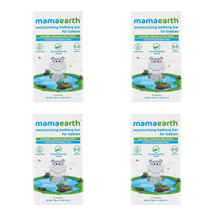 Mamaearth Moisturizing Bathing Bar Soap For Babies - Pack of 2