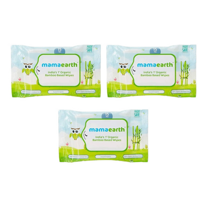 Mamaearth India's 1st Organic Bamboo Based Wipes - Pack of 1 - 72 Wipes
