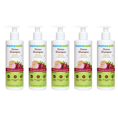 Mamaearth Onion Shampoo For Hair Fall Care - 180 ml - Pack of 1