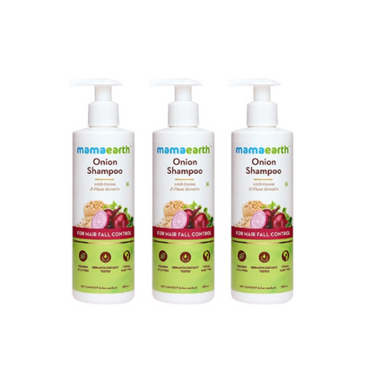 Mamaearth Onion Shampoo For Hair Fall Care - 180 ml - Pack of 1