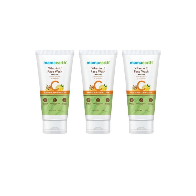 Mamaearth Vitamin C Face Wash For Skin Illumination - 50 ml - Pack of 1