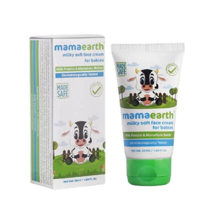 Mamaearth Milky Soft Baby Face Cream For Moisturizes, Soothes, Heals Chapped Skin - 60 gm