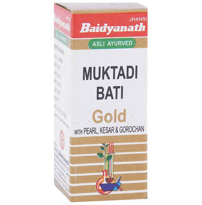 Baidyanath Jhansi Muktadi Bati (With Gold, Pearl, Kesar & Gorochan) - 10 tabs