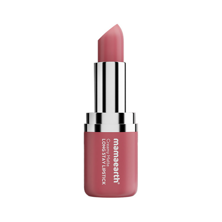 Mamaearth Creamy Matte Long Stay Lipstick - Rose Nude - 4.2 gm
