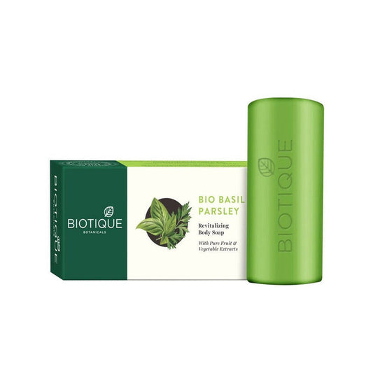 Biotique Advanced Ayurveda Bio Basil & Parsley Revitalizing Body Soap - 150 gm