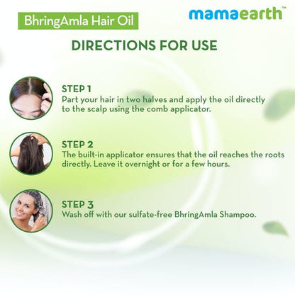 Mamaearth Bhringamla Hair Oil For Intense Hair Treatment - 250 ml