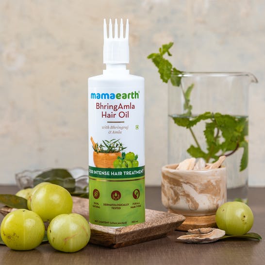 Mamaearth Bhringamla Hair Oil For Intense Hair Treatment - 250 ml