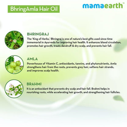 Mamaearth Bhringamla Hair Oil For Intense Hair Treatment - 250 ml