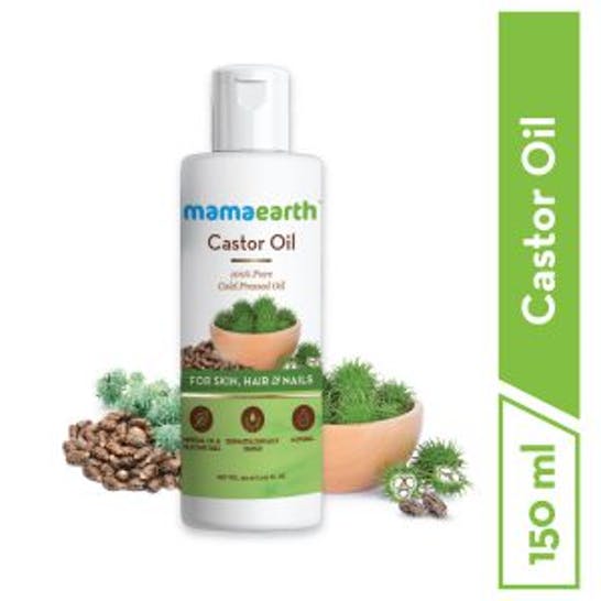 Mamaearth Castor Oil For Skin , Hair and Nails - 150 ml