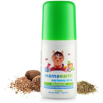 Mamaearth Easy Tummy Roll On For Relieves Tummy Discomfort & Soothes Gas Pain - 40 ml