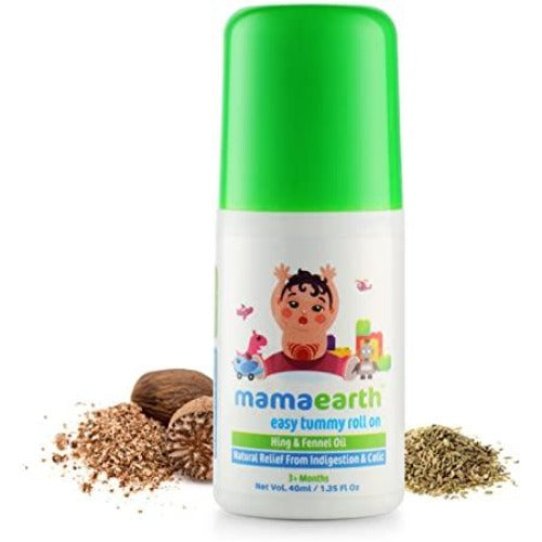 Mamaearth Easy Tummy Roll On For Relieves Tummy Discomfort & Soothes Gas Pain - 40 ml