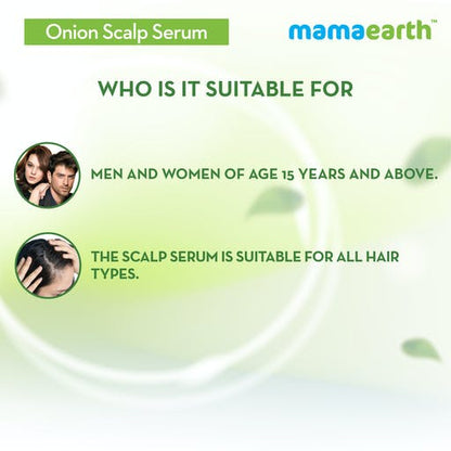 Mamaearth Onion Scalp Serum For Healthy Hair Growth - 50 ml - Pack of 1