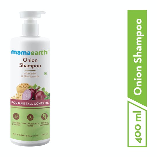 Mamaearth Onion Shampoo For Hair Fall Care - 180 ml - Pack of 1
