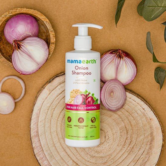 Mamaearth Onion Shampoo For Hair Fall Care - 180 ml - Pack of 1