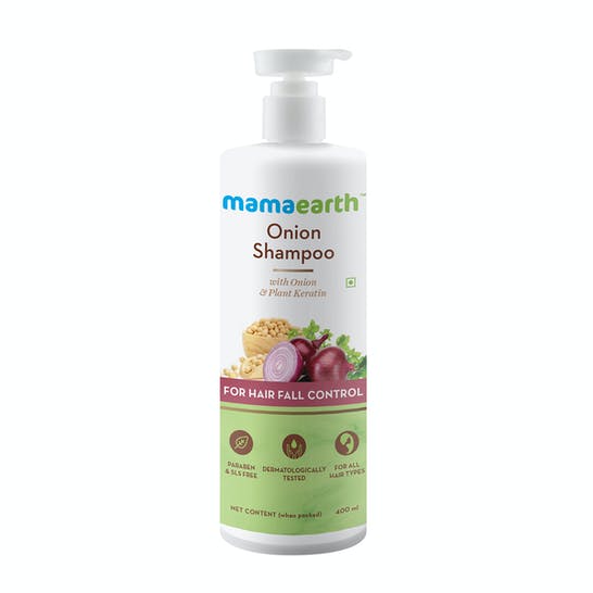 Mamaearth Onion Shampoo For Hair Fall Care - 180 ml - Pack of 1