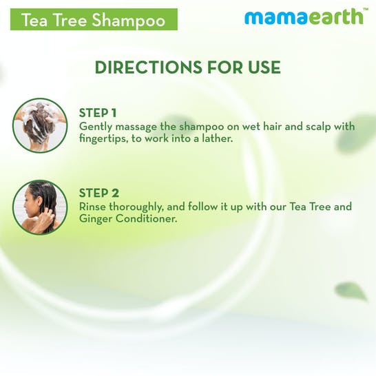 Mamaearth Tea Tree Anti Dandruff Shampoo For Dandruff Free Hair - 250 ml