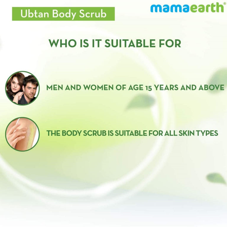 Mamaearth Ubtan Body Scrub with Turmeric & Saffron for Tan Removal - 200 gm