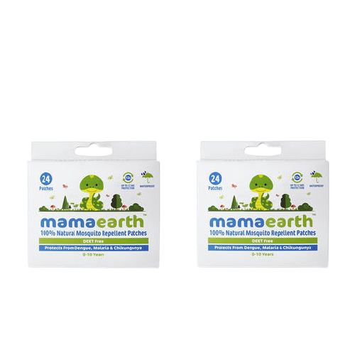 Mamaearth Natural Repellent Mosquito Patches for Babies, 24 pcs - Pack of 1