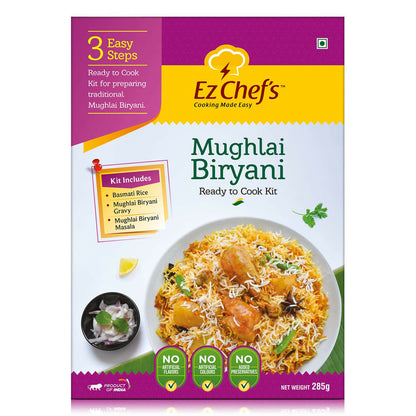 Ez Chef's Mughlai Biryani Kit - Lucknow's Famous Biryani - 305 gm - Pack of 2