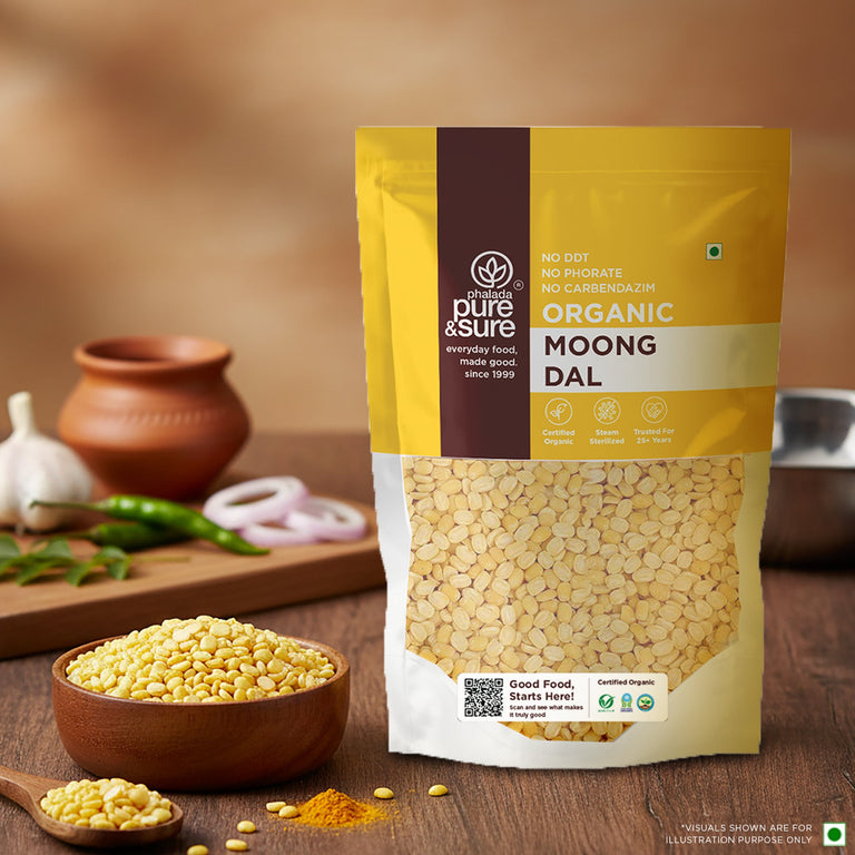 Pure & Sure Organic Moong Dal - 500 gm