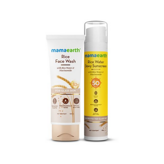 Mamaearth Rice Water Cleanse & Protect Combo - combo