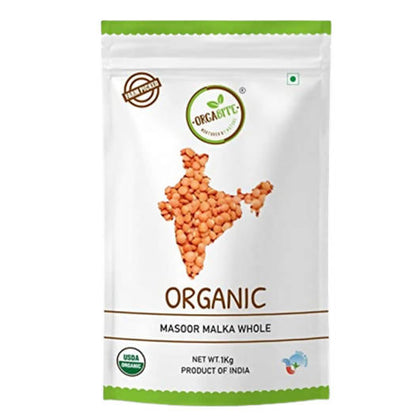 Orgabite Organic Masoor Malka Whole - 500 gm