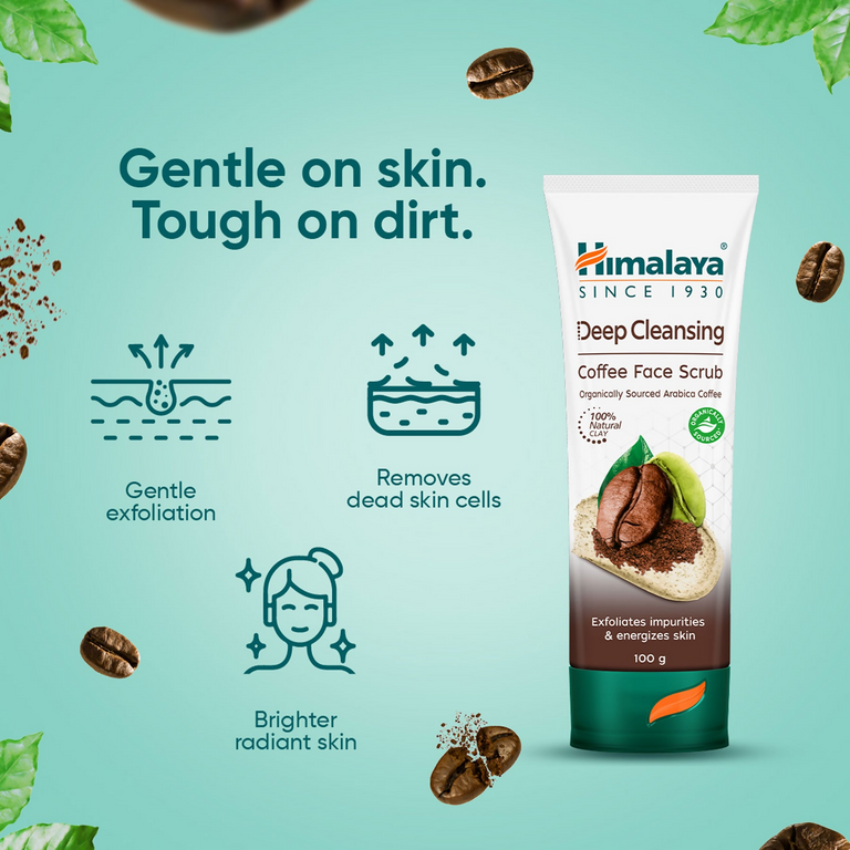 Himalaya Herbals Deep Cleansing Coffee Face Scrub - 100 gm