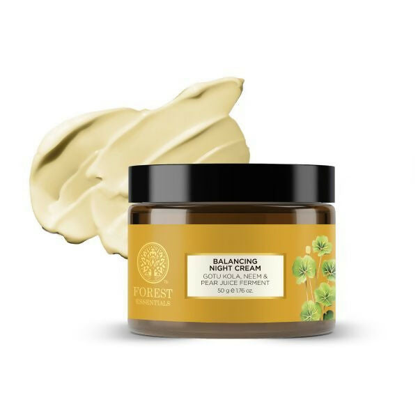 Forest Essentials Balancing Night Cream with Gotu Kola, Neem & Pear Juice Ferment - 50 gm