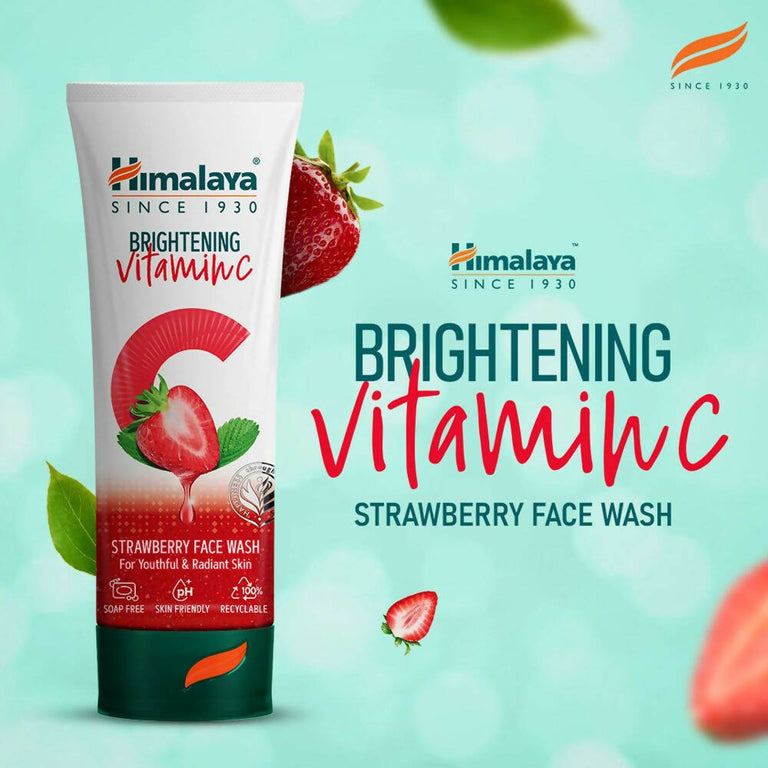 Himalaya Herbals Brightening Vitamin C Strawberry Face Wash - 50 ml
