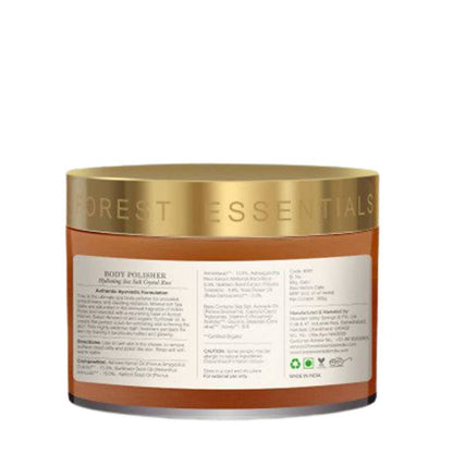 Forest Essentials Body Polisher Hydrating Sea Salt Crystal Rose - 200 gm