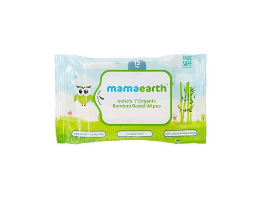 Mamaearth India's 1st Organic Bamboo Based Wipes - Pack of 1 - 72 Wipes