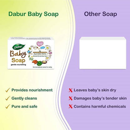Dabur Baby Soap Gentle Nourishing - Pack of 4