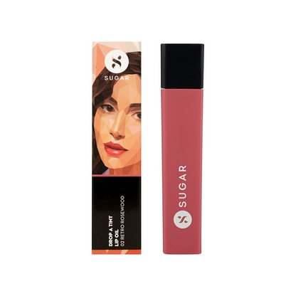 SUGAR Drop A Tint Lip Oil - 02 Retro Rosewood - 4 ml