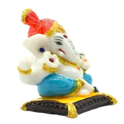 Puja N Pujari Ganesha Showpiece Idol For Car Dashboard