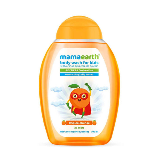 Mamaearth Original Orange Body Wash For Kids with Orange & Oat Protein - 300 ml