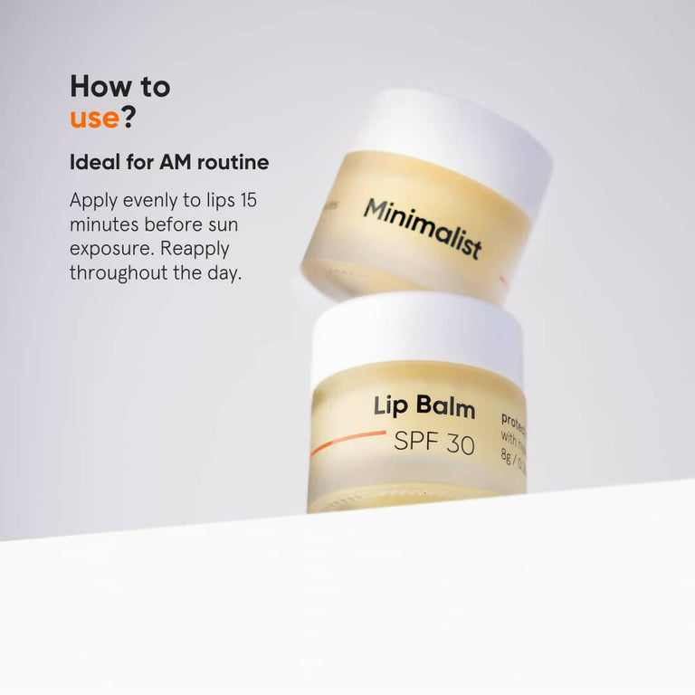 Minimalist SPF 30 Lip Balm For Protection & Nourishment - 8 gm