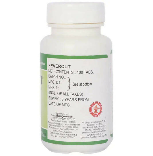 Baidyanath Jhansi Fevercut Tablets - 100 tabs