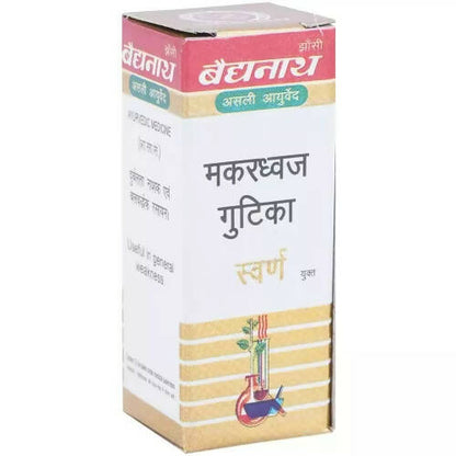 Baidyanath Jhansi Makardhwaj Gutika (Swarna Kesar Yukta) - 1 gm