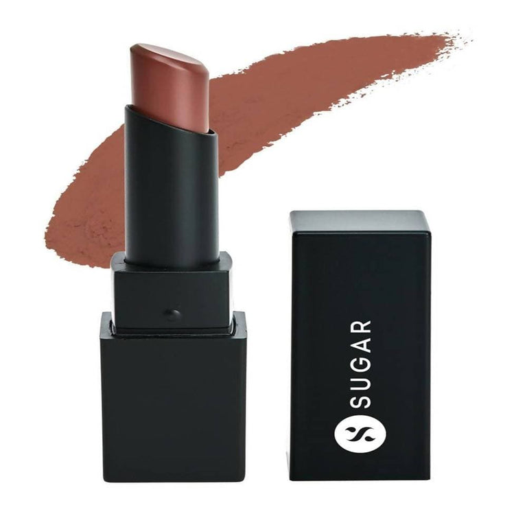Sugar Nothing Else Matter Longwear Lipstick - Beige Turner (Nude Brown, Peach Brown) - 3.2 gm