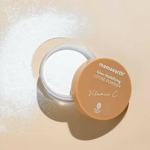 Mamaearth Glow Mattifying Loose Powder - 12 gm