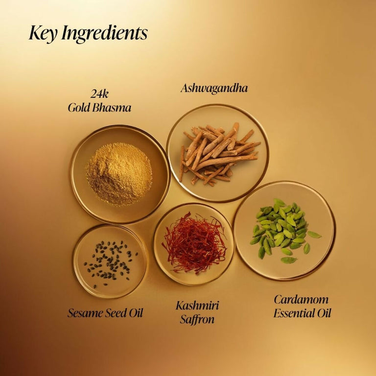 Forest Essentials Soundarya Luminous Beauty Body Oil with 24 Karat Gold Shimmer - 50 ml